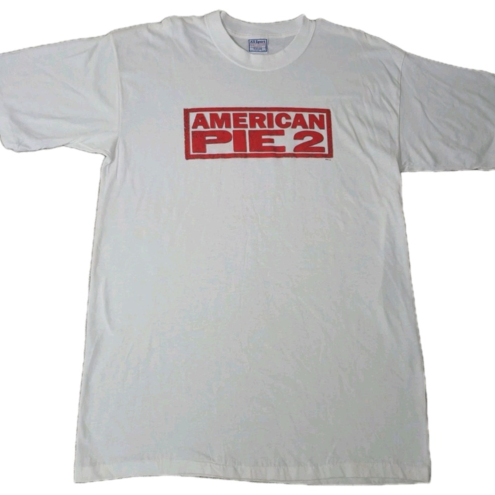 Y2K American Pie 2 Promo Tee Double-Sided Movie All Sport Single Stitch Sz XL